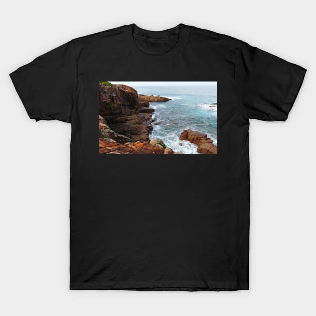 The Rocks and the Sea! T-Shirt by Mickangelhere1